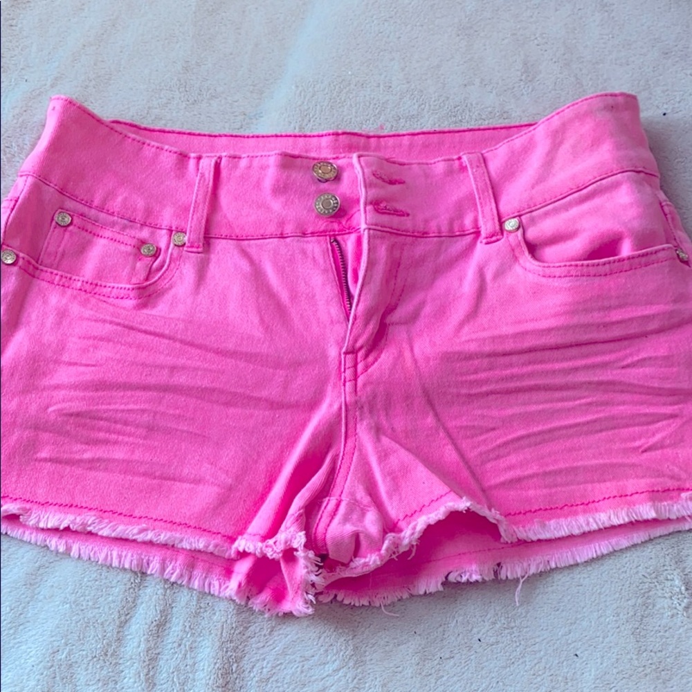 Pink Jean shorts